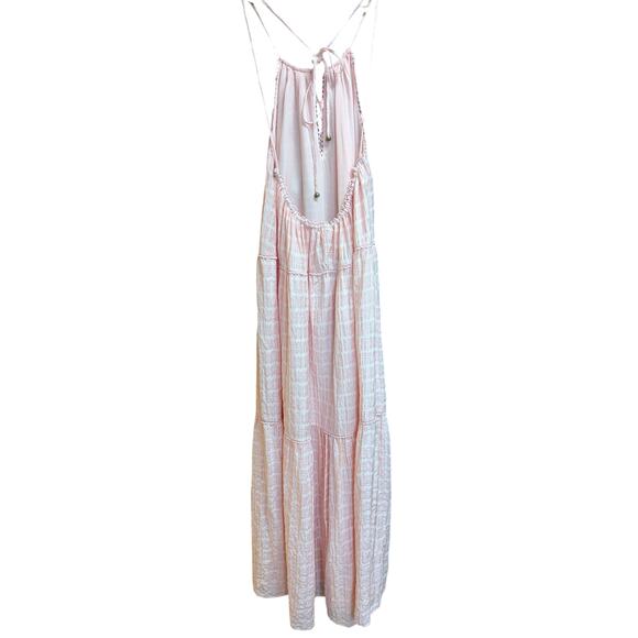 Tularosa Julianna Maxi Dress Pink Gingham Checkered Small - Picture 3 of 6
